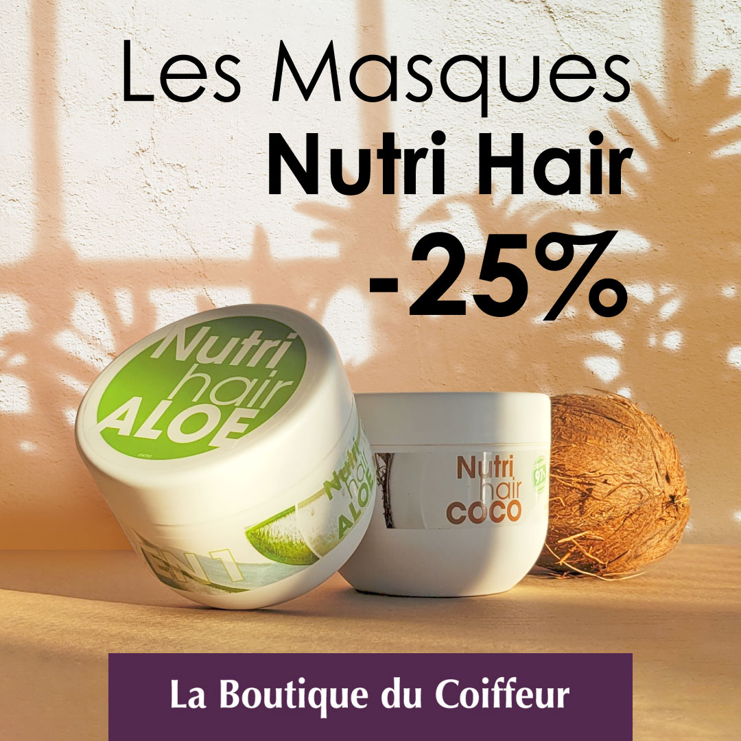 OFFRE DU MOIS : MASQUES NUTRI HAIR