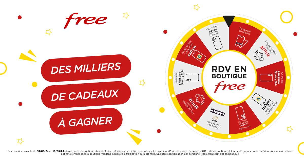 Free vient de lancer un Grand Jeu National ! 😃