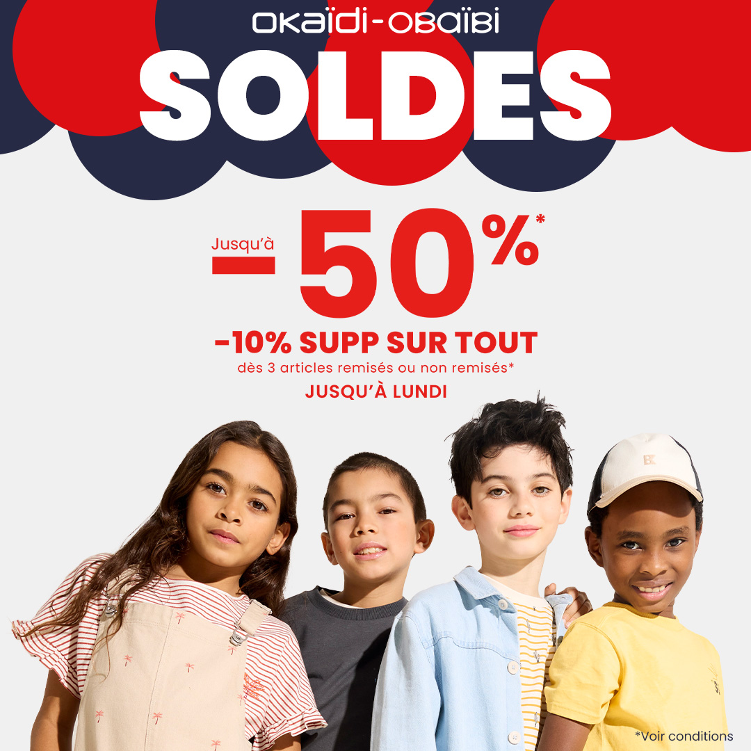 Lancement des soldes d’été chez Okaïdi !
